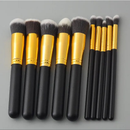 Kit 10 peças pincel kabuki precisão Conjunto de Maquiagem para Sombra Delineador Lábios Pó Base