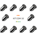 Kit com 10 Fonte de carregador veicular lelong 3.4A 2 usb