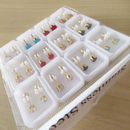 Kit 12 Pares Brincos De Aço inox Zircônia, Joias Femininas Da Moda