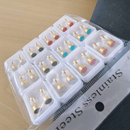 Kit 12 Pares Brincos De Aço inox Zircônia, Joias Femininas Da Moda