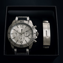 Kit Relógio Masculino Original + Pulseira Premium + Caixa Presente Dia dos Pais Namorado