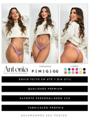 Kit 10 Calcinhas Renda Lingerie com Regulagem Luxo Fio Dental Sexy Feminina Sensual Moda Intima