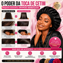 Kit 30 - Kit 15 Touca De Cetim + Kit 15 Escovas Mágicas pra cabelo - Anti Frizz - De Desembaraçar Cabelo