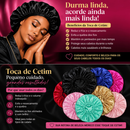 Kit 30 - Kit 15 Touca De Cetim + Kit 15 Escovas Mágicas pra cabelo - Anti Frizz - De Desembaraçar Cabelo