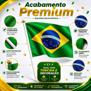 Kit 10 Bandeirinhas Brasil Copa Do Mundo Com Haste Premium Torcida