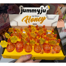 KIT 3/6 Jummyju Lip Gloss Honey 5ml – Hidratação profunda, brilho suave, aroma doce e design fofo com chaveiro