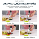 Picador Triturador processador de Alho Cebola Vegetais Alimentos