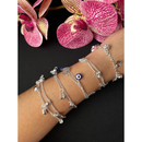 Kit 6/12 Pulseiras Prateado e Dourado - Feminina Sortidos