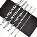 Kit 12 /24/36 Pcs Pulseira masculina fina aço inox prata 1×1