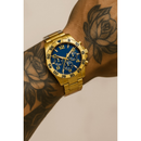 Relógio Masculino Aço inox A PROVA D'ÁGUA Conjunto c/ Corrente + Pulseira e Pingente Presente Pais Namorado