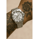 Relógio Masculino Aço inox A PROVA D'ÁGUA Conjunto c/ Corrente + Pulseira e Pingente Presente Pais Namorado