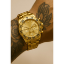 Relógio Masculino Aço inox A PROVA D'ÁGUA Conjunto c/ Corrente + Pulseira e Pingente Presente Pais Namorado