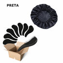 KIT COM 12 Escovas Mágica + 12 Toucas Anti Frizz, Escolha sua Cor Preferida