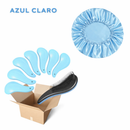KIT COM 12 Escovas Mágica + 12 Toucas Anti Frizz, Escolha sua Cor Preferida