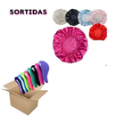 KIT COM 12 Escovas Mágica + 12 Toucas Anti Frizz, Escolha sua Cor Preferida
