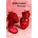 Kit com 5/6/8/10 /20Brilhos Labiais e Batons Cremosos Moranguinho Morango 10g – Hidratação, Brilho Morango